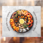 シーフードカスタム文字皿 ウィンドウサイン (シート2)