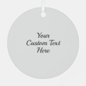 シーフードカスタム文字皿 メタルオーナメント (裏面)