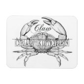 シーフードカニ愛好家マグネット マグネット (横)