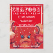 シーフードクリスマスパーティー ポストカード (正面)