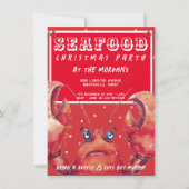 シーフードクリスマスパーティー 招待状 (正面)