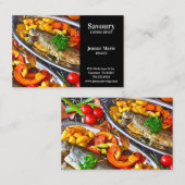 シーフードケータリングレストラン 名刺 (正面/裏面)