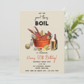 シーフードサマークロウフィッシュ誕生日パーティー 招待状 (スタンド正面)