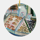 シーフードセールオーナメント(パイクプレイス – シアトルWA) セラミックオーナメント (裏面)