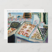 シーフードセール葉書（パイクプレイスシアトル） ポストカード (正面/裏面)