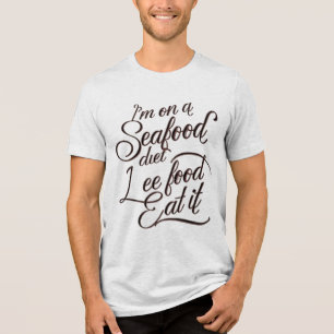 シーフードダイエットリー足食べIt トライブレンドTシャツ