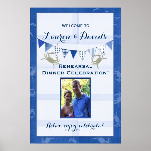 シーフードテーマパーティーの装飾 ポスター (正面)