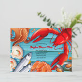 シーフードディナーパーティー 招待状 (スタンド正面)