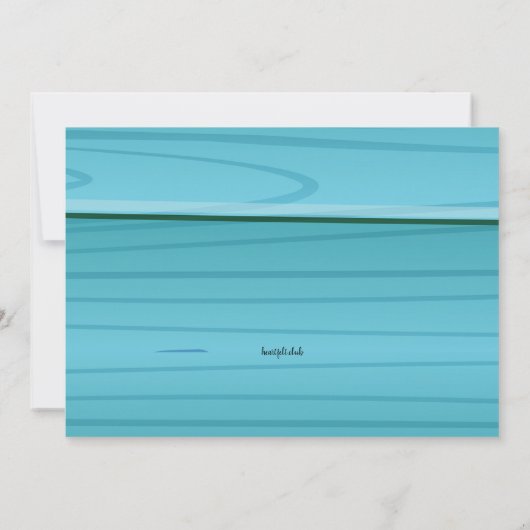 シーフードディナーパーティー 招待状 (裏面)