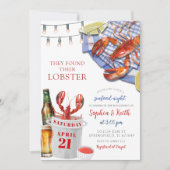 シーフードナイト婚約パーティ招待状 招待状 (正面)