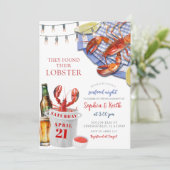 シーフードナイト婚約パーティ招待状 招待状 (スタンド正面)