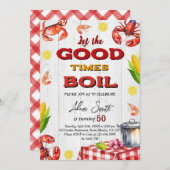 シーフードバースデーパーティー 招待状 (正面/裏面)