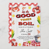 シーフードバースデーパーティー 招待状 (正面/裏面)