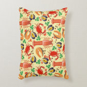 シーフードパターン アクセントクッション (正面(垂直))