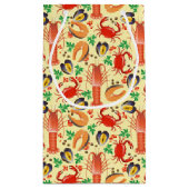 シーフードパターン スモールペーパーバッグ (裏面)