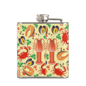 シーフードパターン フラスク (裏面)