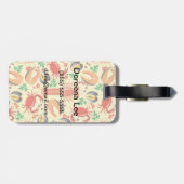 シーフードパターン ラゲッジタグ (裏面横)