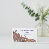 シーフードビジネスカード 名刺 (スタンド正面)