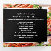 シーフードブロイルパエラディナーリハーサルパーティー 三つ折り招待状 (内部最初)