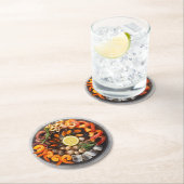 シーフードプラッター ラウンドペーパーコースター (インサイチュ)