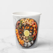 シーフードプラッタ 紙コップ (裏面)