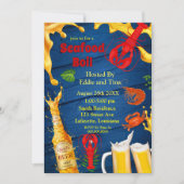 シーフードボイルとビールパーティの招待状 (正面)