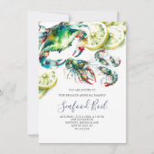 シーフードボイルサマーパーティの招待状 招待状 (正面)