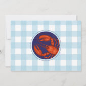 シーフードボイルバースデーパーティーカニ海老の写真 招待状 (裏面)