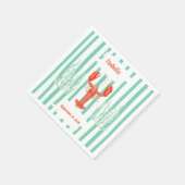 シーフードボイルパーティーカスタム-ロブスターブランチ スタンダードカクテルナプキン (角)