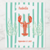 シーフードボイルパーティーカスタム-ロブスターブランチ ワインラベル (シングルラベル)