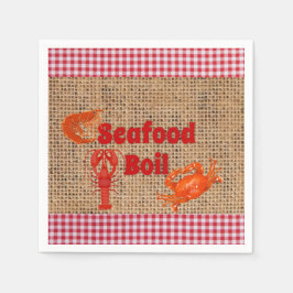 シーフードボイルパーティー スタンダードカクテルナプキン