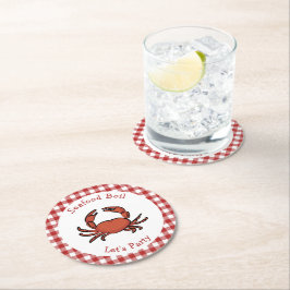 シーフードボイルパーティー ラウンドペーパーコースター
