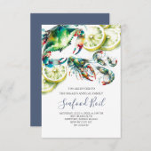 シーフードボイルファミリーサマーパーティー小 招待状 (正面/裏面)