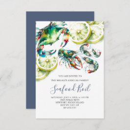 シーフードボイルファミリーサマーパーティー小 招待状