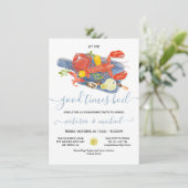 シーフードボイル婚約リハーサルディナーパーティー 招待状 (スタンド正面)