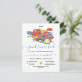 シーフードボイル婚約リハーサルディナーパーティー 招待状 (スタンド正面)