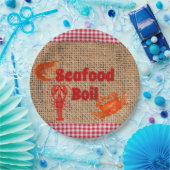 シーフードボイル紙プレート ペーパープレート (パーティー)