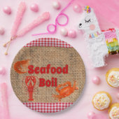 シーフードボイル紙プレート ペーパープレート (パーティー)