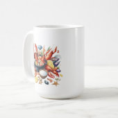 シーフードマグ コーヒーマグカップ (正面左)