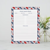 シーフードレシピページロブスターカニデザイン (スタンド正面)