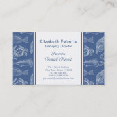 シーフードレストランまたはコースタルリゾートブルー 名刺 (正面)