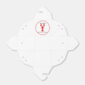 シーフードレストランウェルカムレッドロブスターパーソナライズ フェイバーボックス (折り畳みなし)