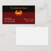 シーフードレストランカニテーマ 名刺 (正面/裏面)