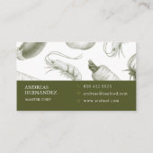 シーフードレストランビジネスカード 名刺 (裏面)