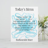 シーフードレストランメニュー (スタンド正面)