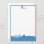 シーフードレストランメニュー (正面/裏面)