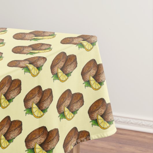 シーフードレストランメリーランド蟹ケーキクラブケーキ テーブルクロス (インサイチュ)