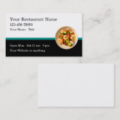 シーフードレ中国のストラン名刺テンプレート 名刺 (正面/裏面)