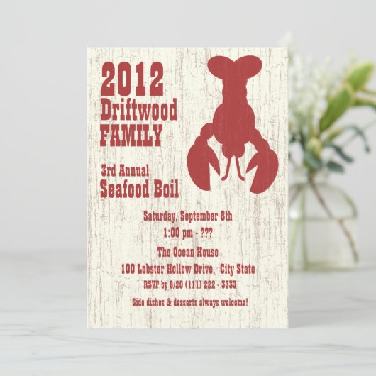 シーフードロブスターレッド 招待状 (スタンド正面)
