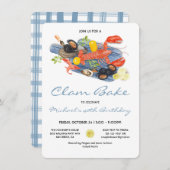 シーフードローカントリークラムベーキングパーティー 招待状 (正面/裏面)